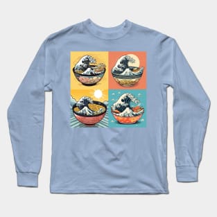 Ramen Bowls Wave Off Kanagawa Long Sleeve T-Shirt